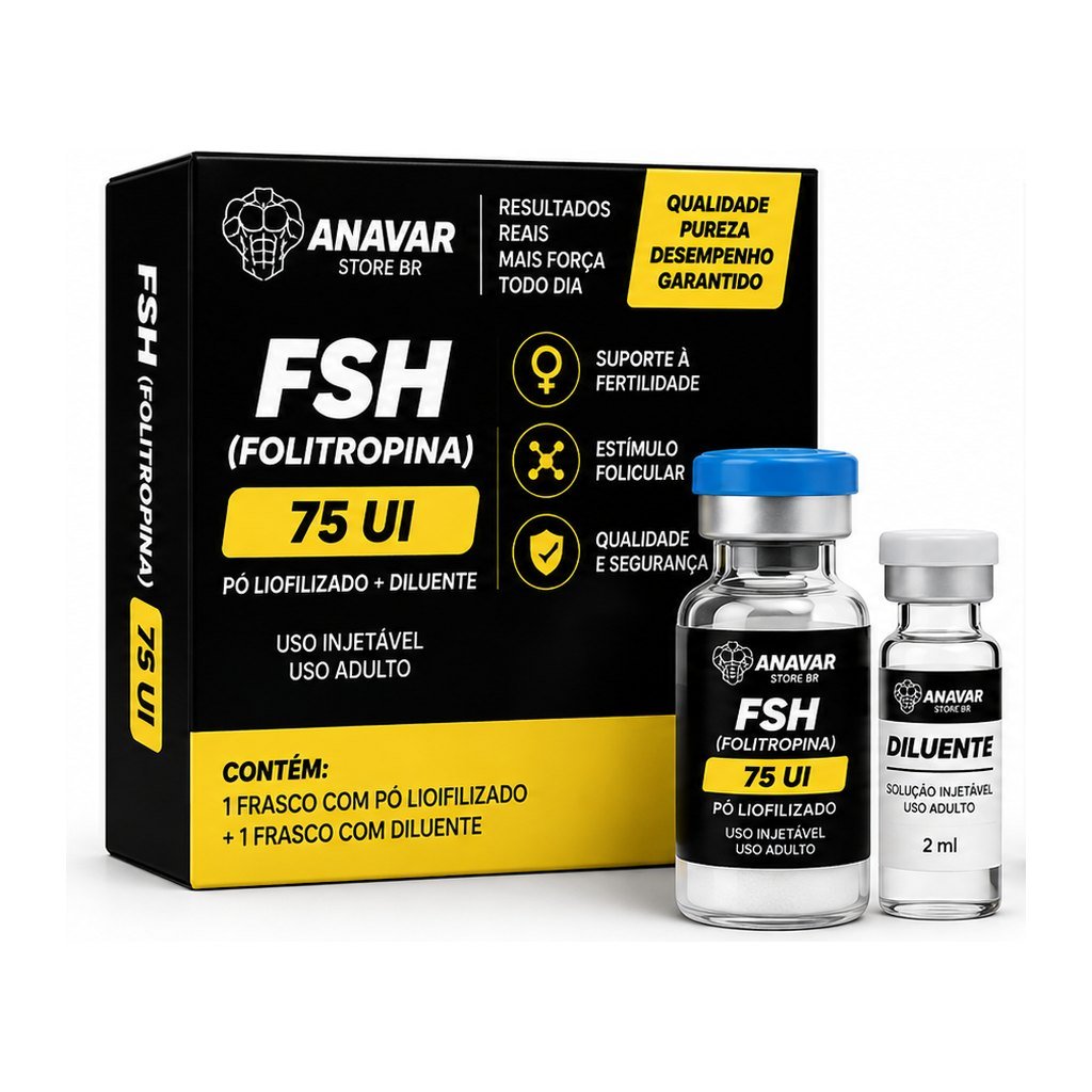 FSH (Folitropina) 75 UI – Frasco com Pó Liofilizado + Diluente