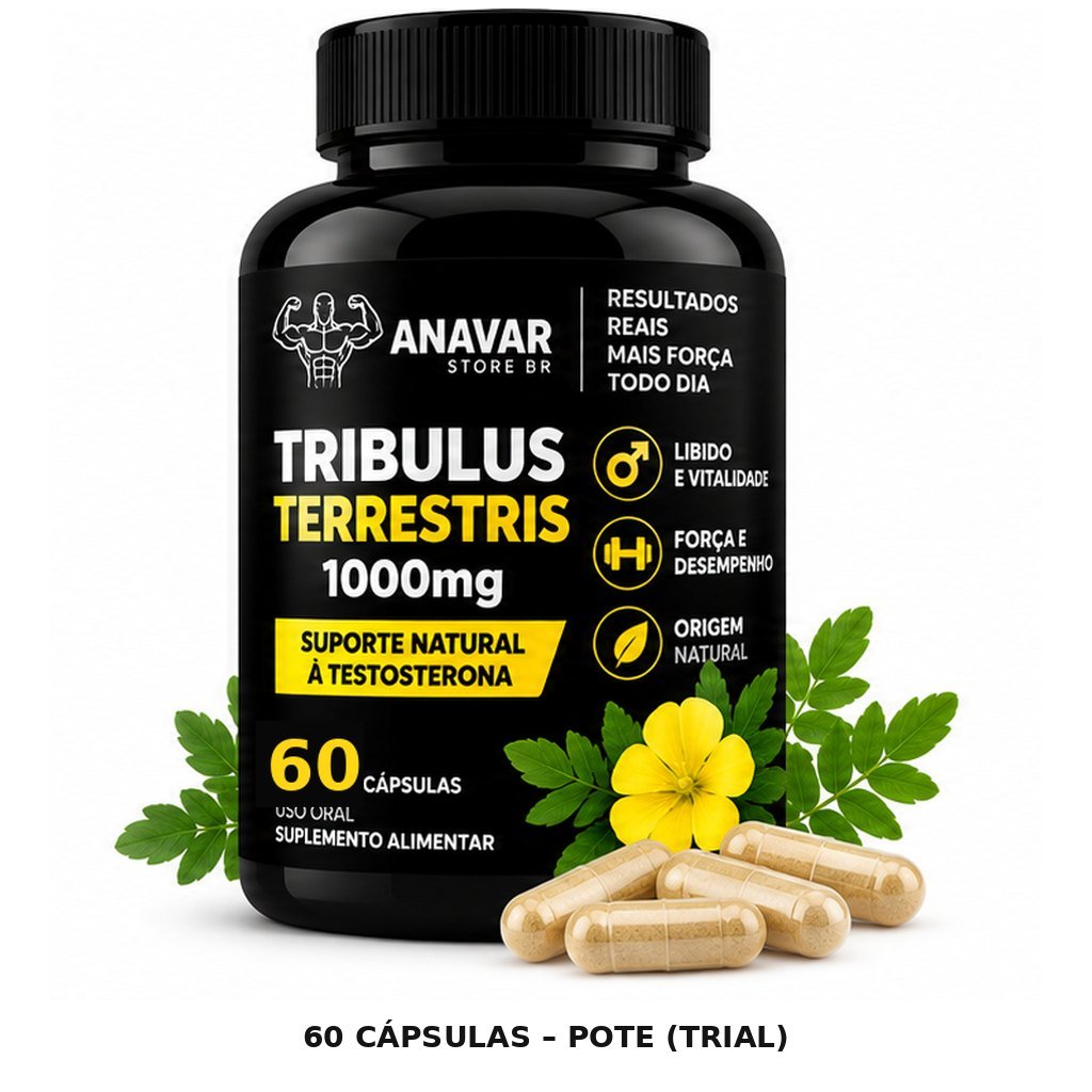 Tribulus Terrestris 1000mg 90 cápsulas – Pote