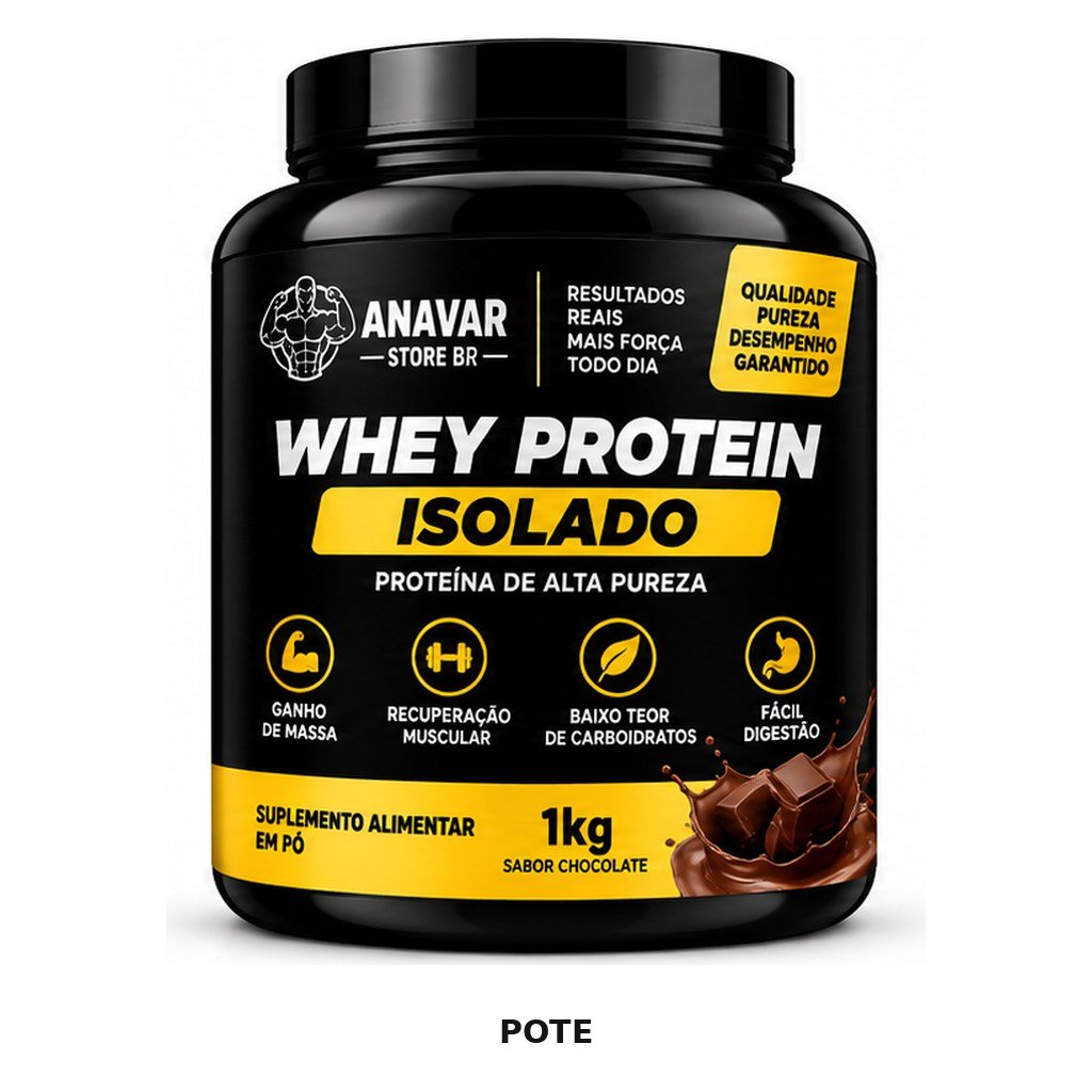 Whey Protein Isolado 1kg – Pote