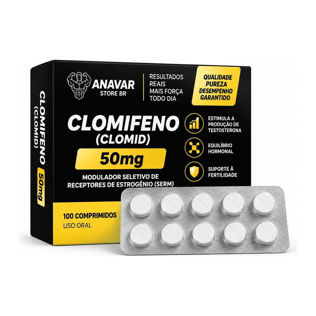 Clomifeno (Clomid) 50mg 50 comprimidos – Blister