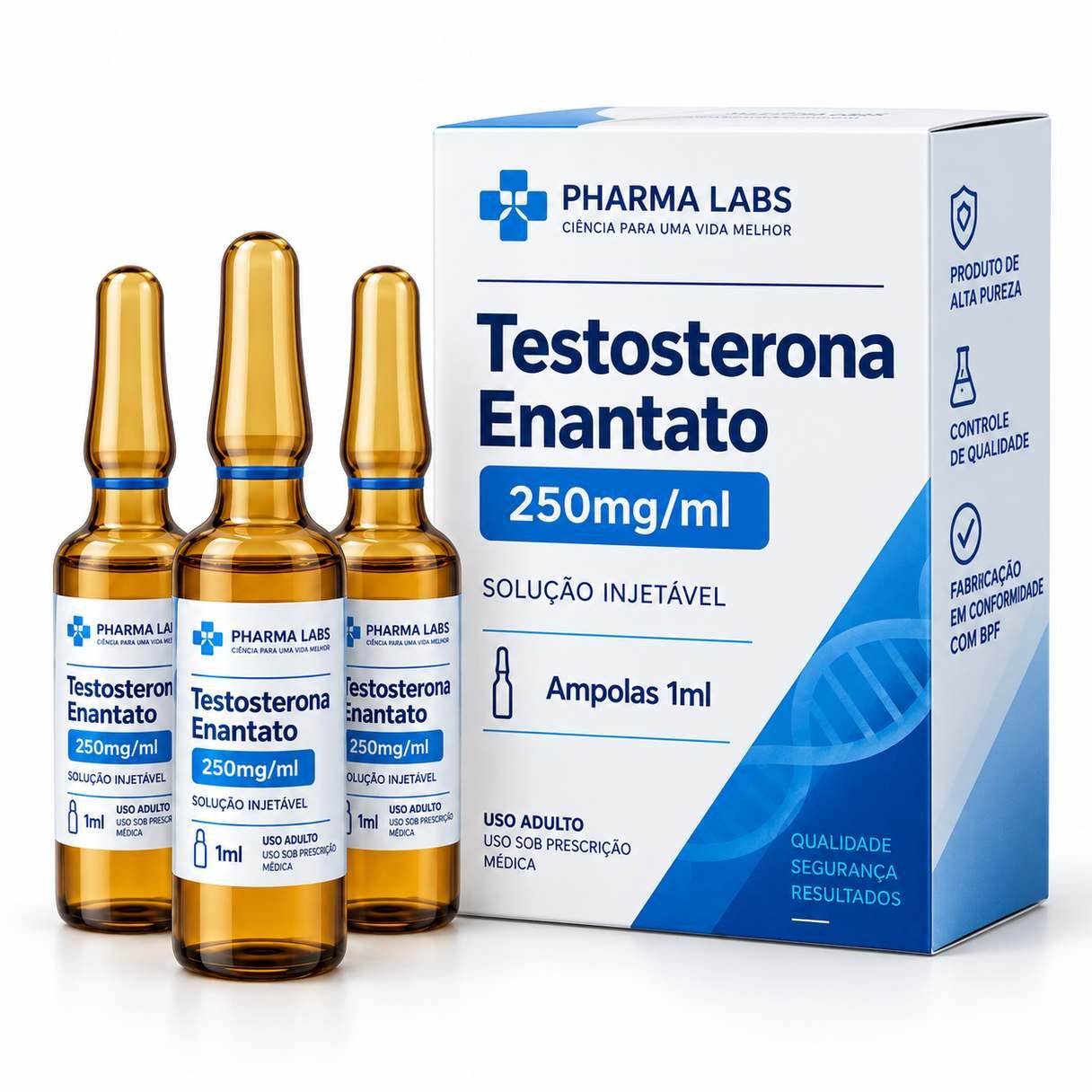 Testosterona Enantato 250mg/ml – Frasco 10ml