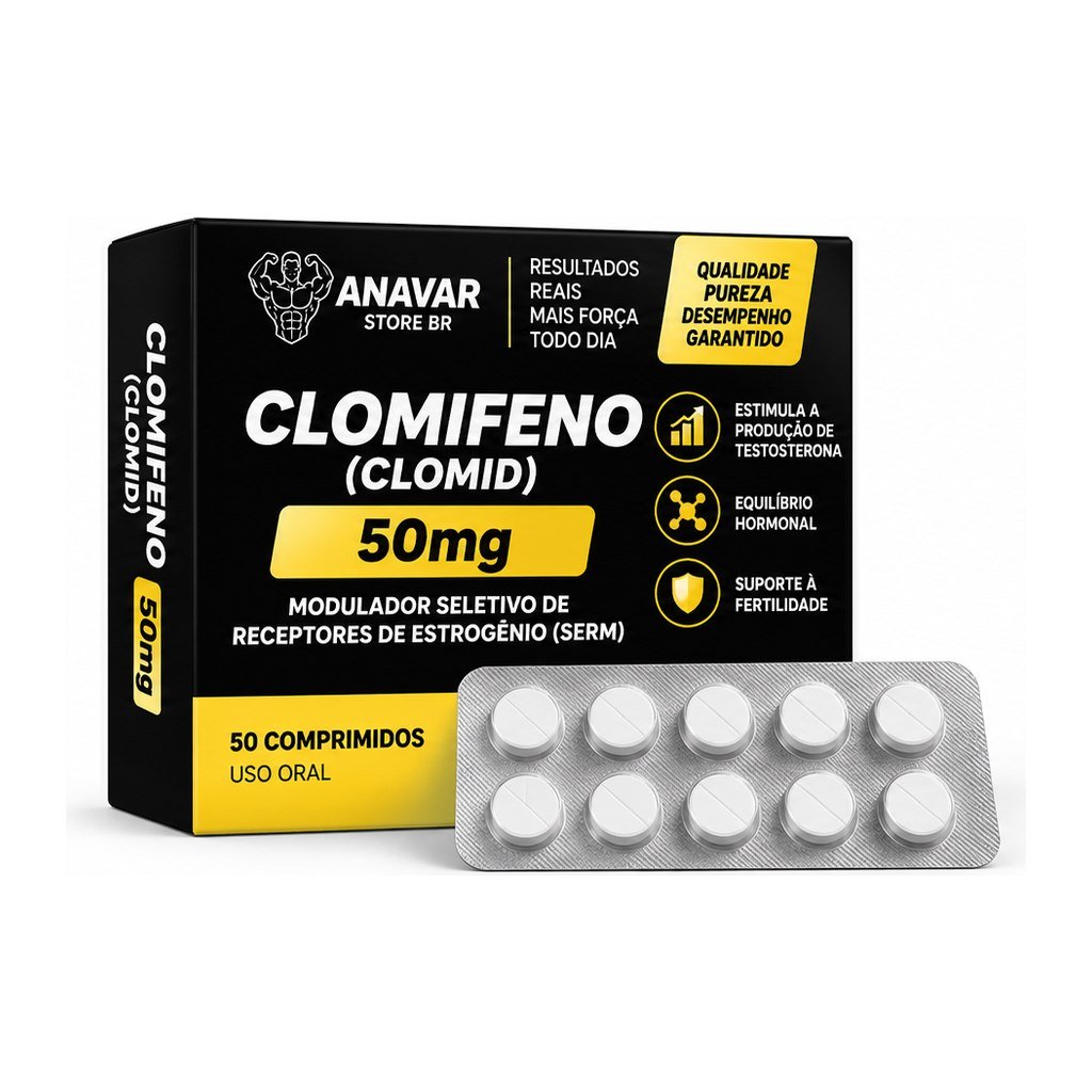 Clomifeno (Clomid) 50mg 50 comprimidos – Blister