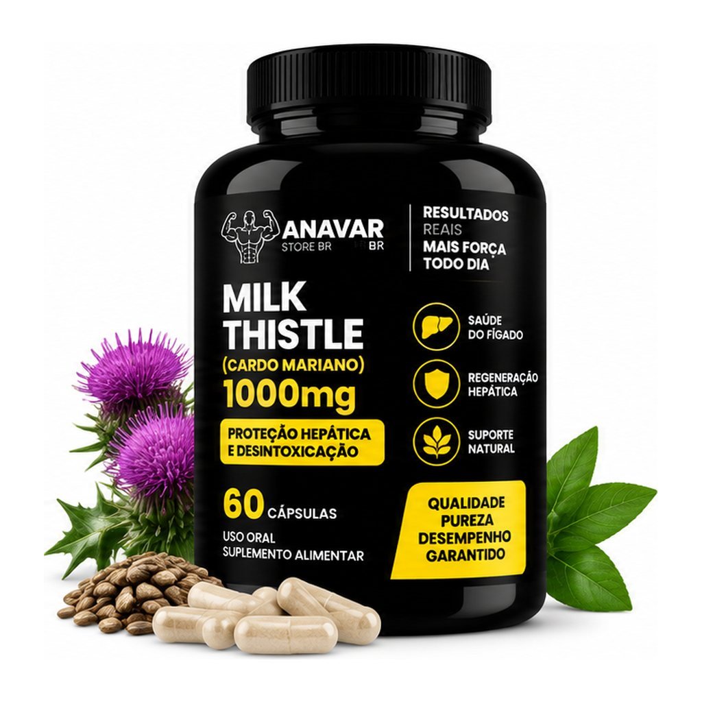 Milk Thistle (Cardo Mariano) 1000mg 120 cápsulas – Pote