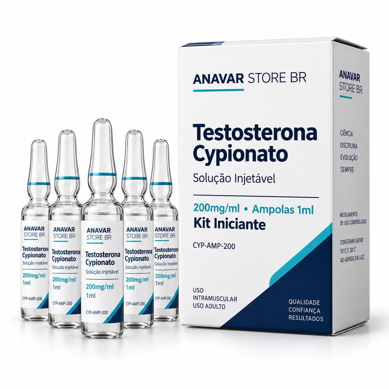 Testosterona Cypionato 200mg/ml – Frasco 10ml