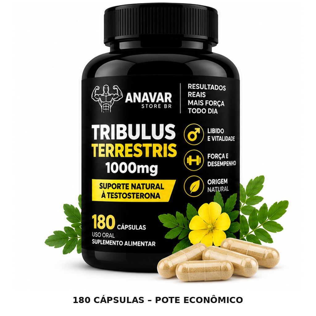 Tribulus Terrestris 1000mg 90 cápsulas – Pote
