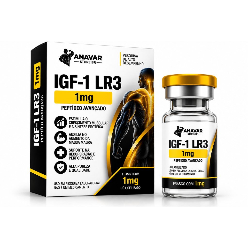 IGF-1 LR3 1mg – Frasco com Pó Liofilizado