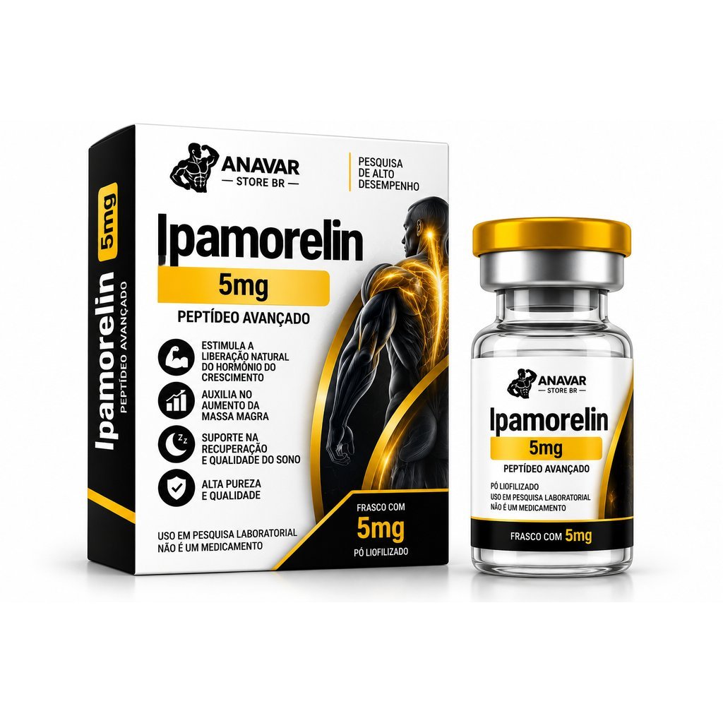 Ipamorelin 5mg – Frasco com Pó Liofilizado
