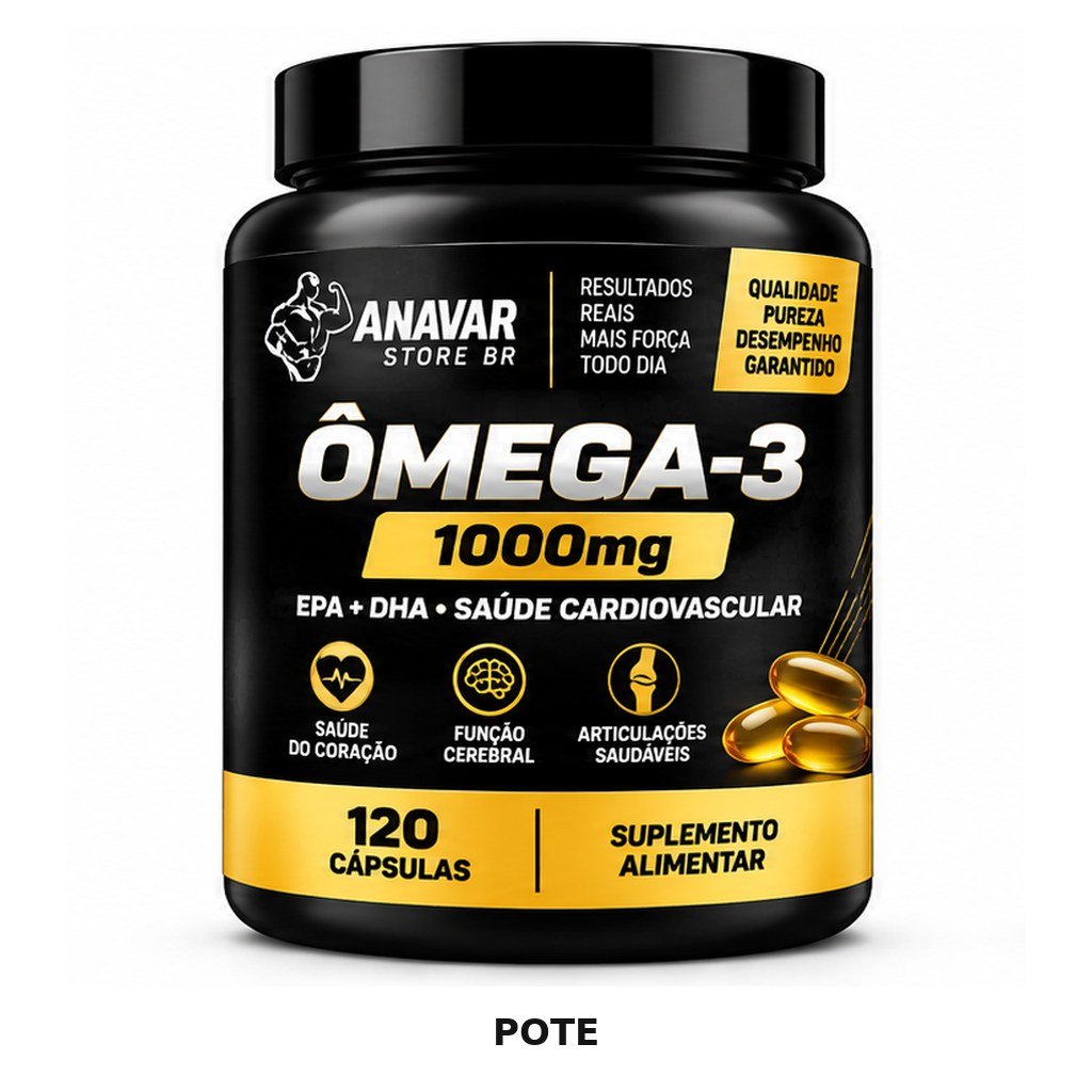 Ômega-3 1000mg 120 cápsulas – Pote