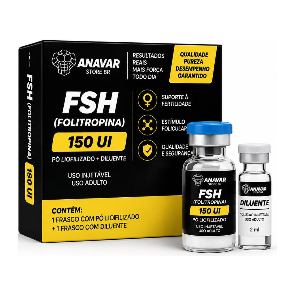 FSH (Folitropina) 75 UI – Frasco com Pó Liofilizado + Diluente